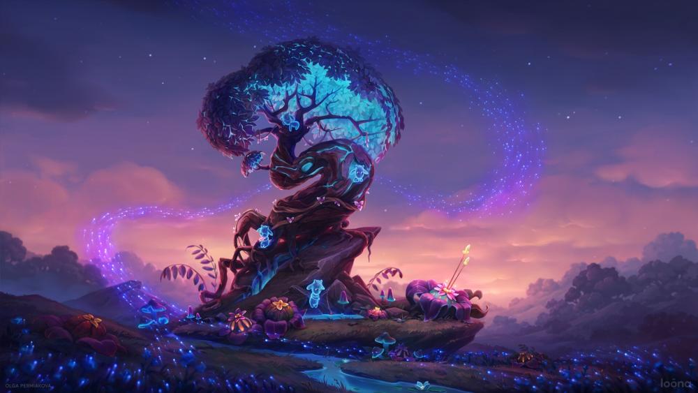 Fantasy tree wallpaper