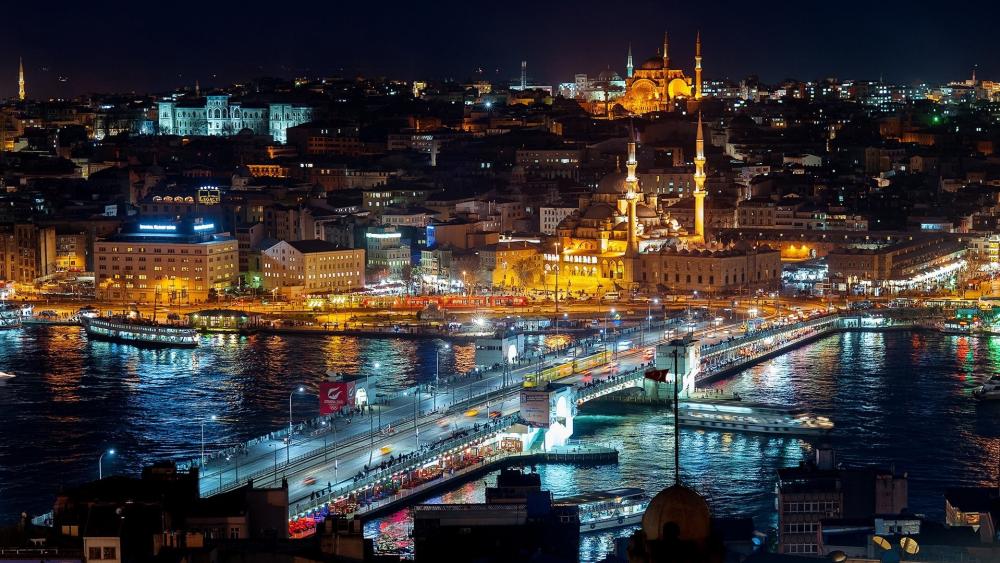 Istanbul City Lights wallpaper