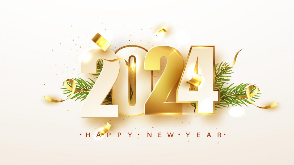 2024 Happy New Year wallpaper