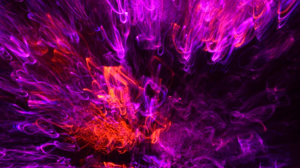 Vibrant Neon Abyss wallpaper