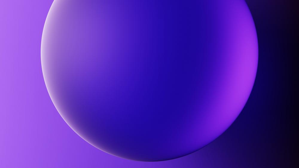 Abstract Purple Sphere Elegance wallpaper
