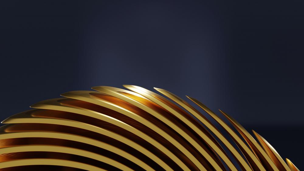 Elegant Golden Spiral Abstraction wallpaper