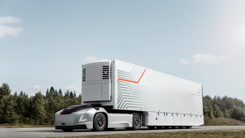 Volvo Vera - Future Truck on Highway wallpaper