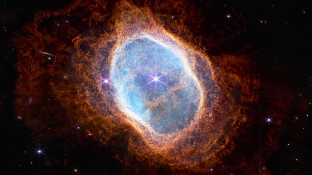 NGC 3132 the Glowing Celestial Eye in Space wallpaper