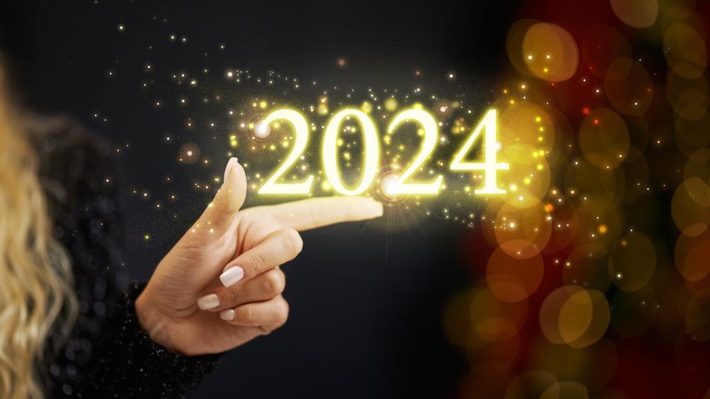 Sparkling New Year 2024 Celebration wallpaper