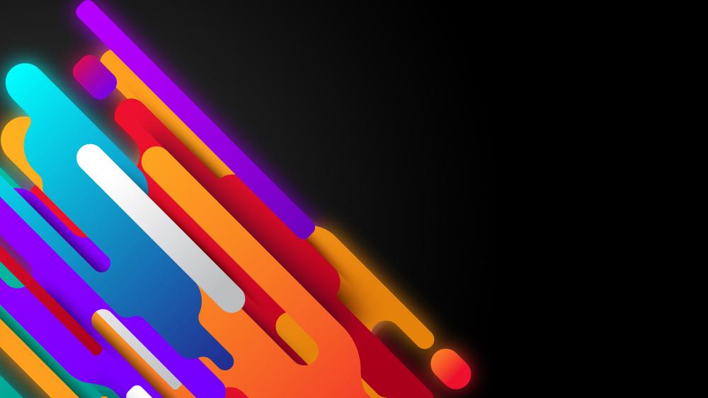 Vibrant Abstract Speed Lines wallpaper
