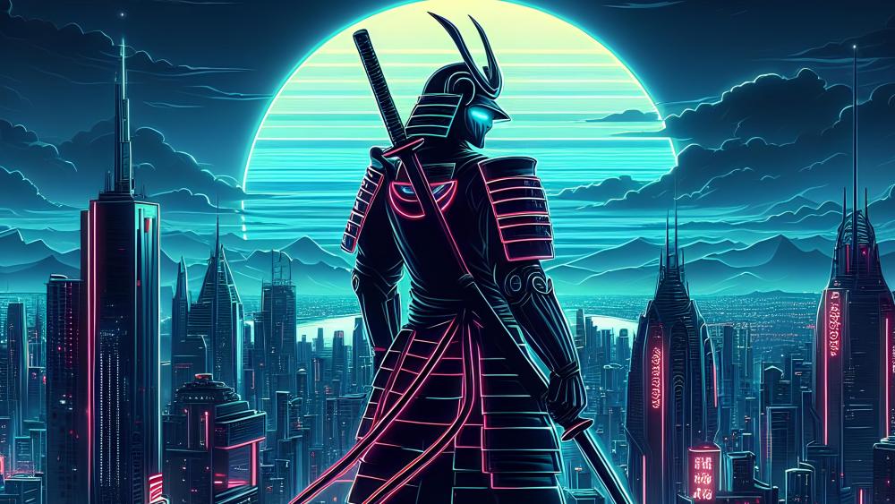 Cyberpunk Samurai wallpaper