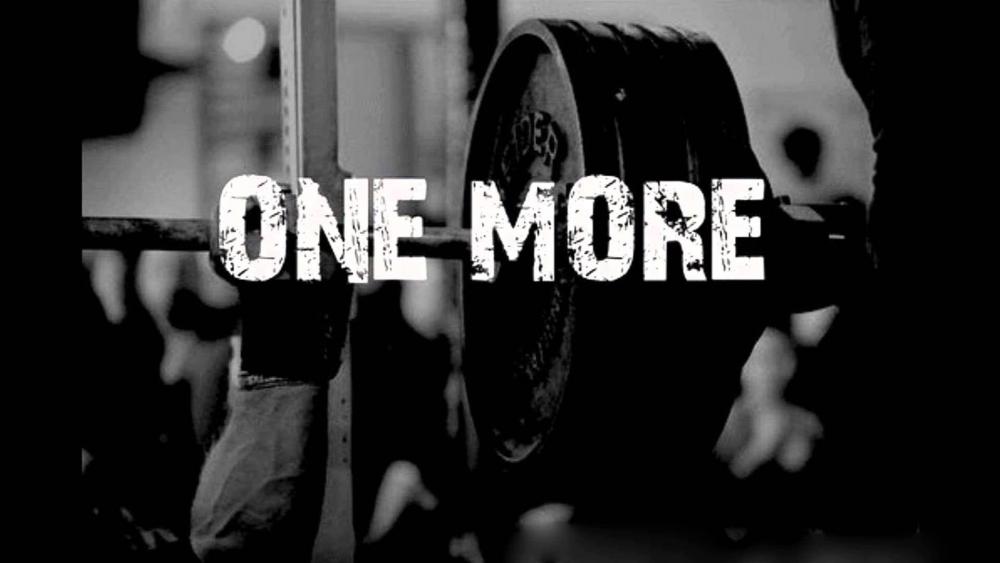 One More Rep Fitness Inspiration wallpaper