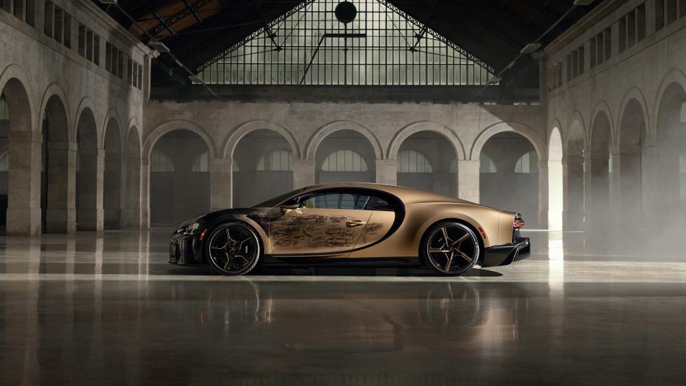 Bugatti Chiron Super Sport - Golden Elegance Speed Demon wallpaper