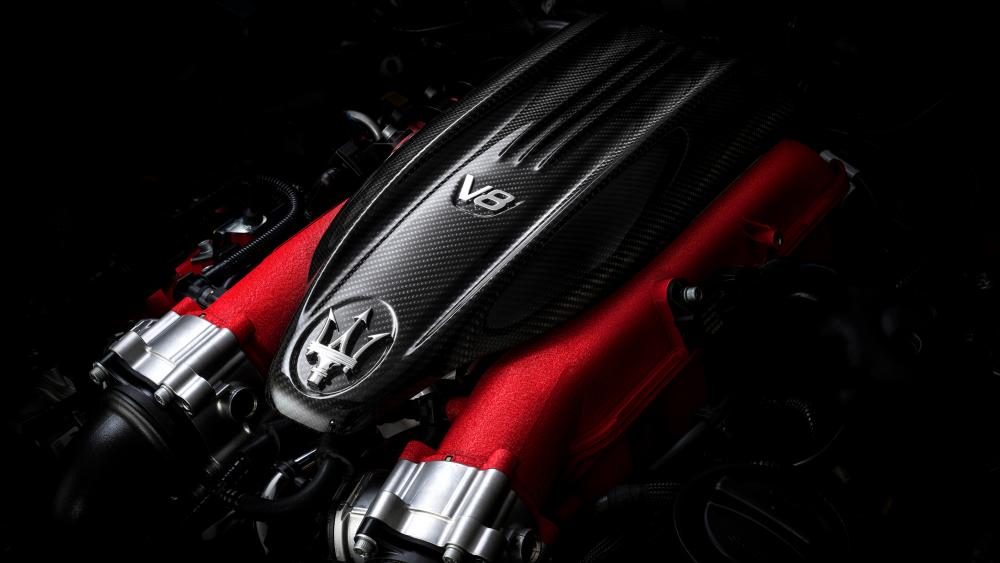 Powering Performance Maserati V8 Engine wallpaper