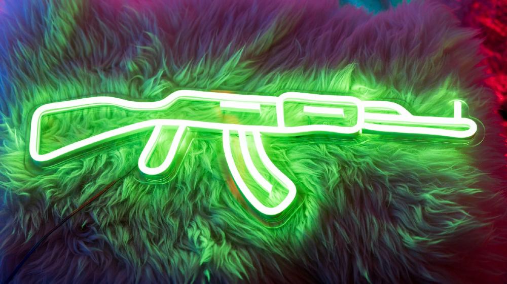 Neon Flare Gun Ambiance wallpaper