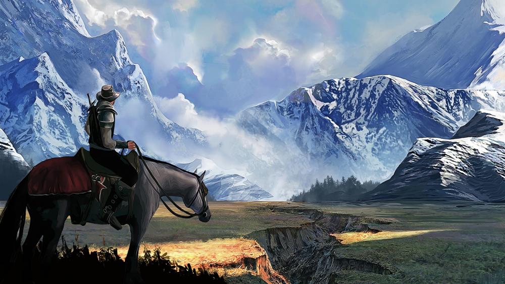 Majestic Mountain Journey wallpaper