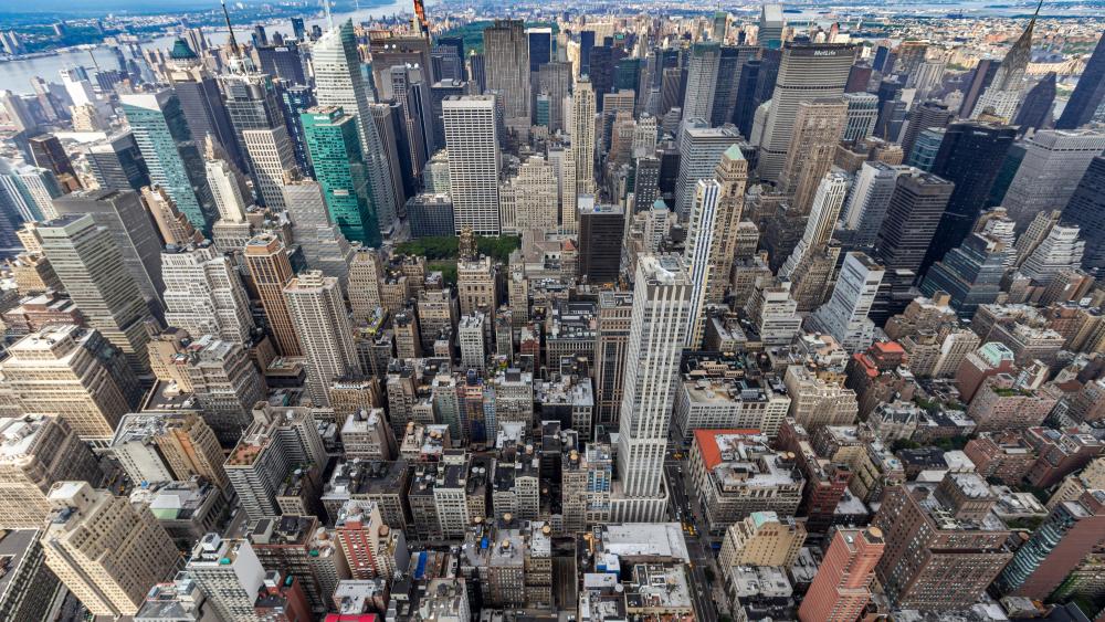 Midtown Manhattan from the Empire State Building wallpaper