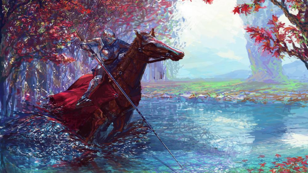 Knight's Autumn Quest wallpaper
