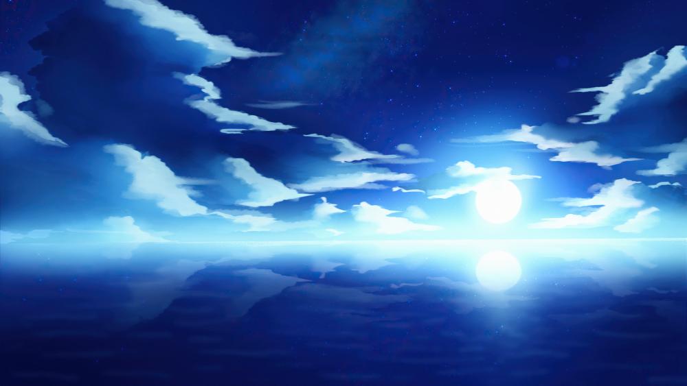 Midnight Dreams Above the Clouds wallpaper