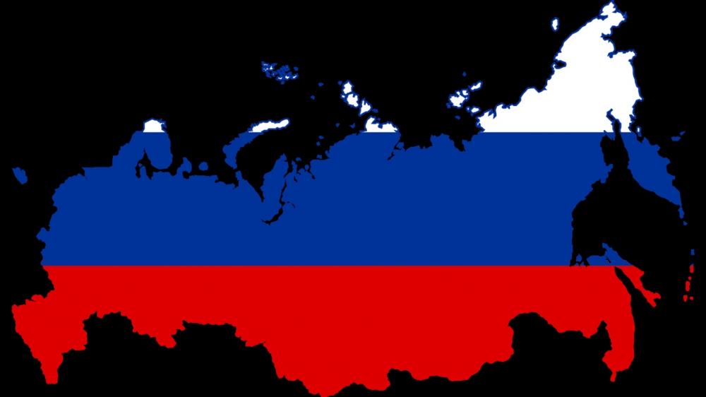 Russian map black background wallpaper