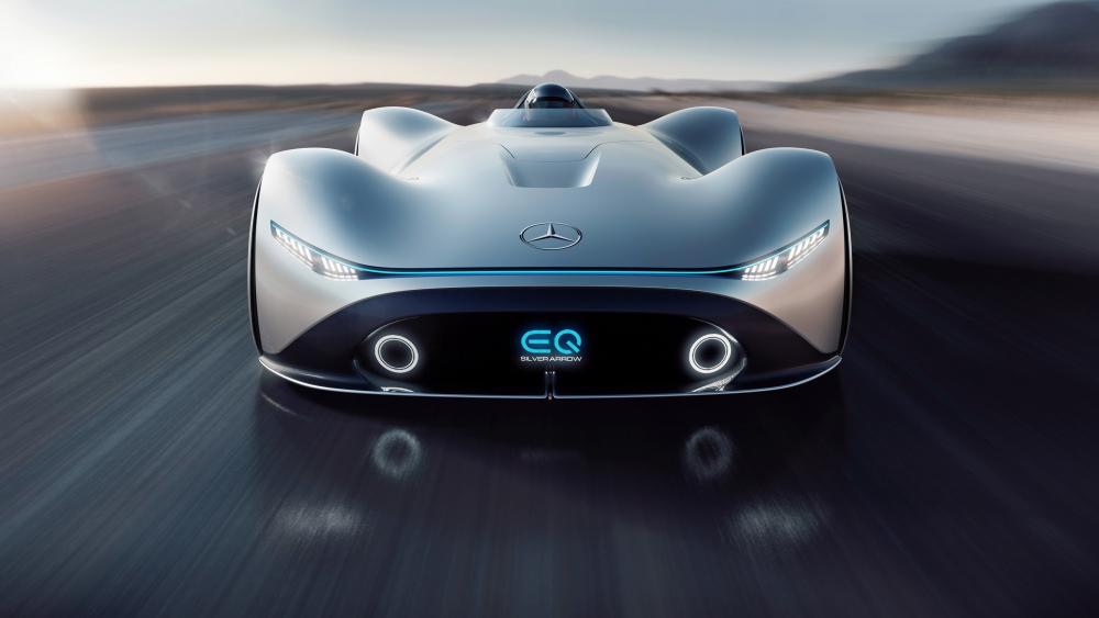Futuristic Mercedes-Benz Vision EQ Silver Arrow Speed Demon Unleashed wallpaper