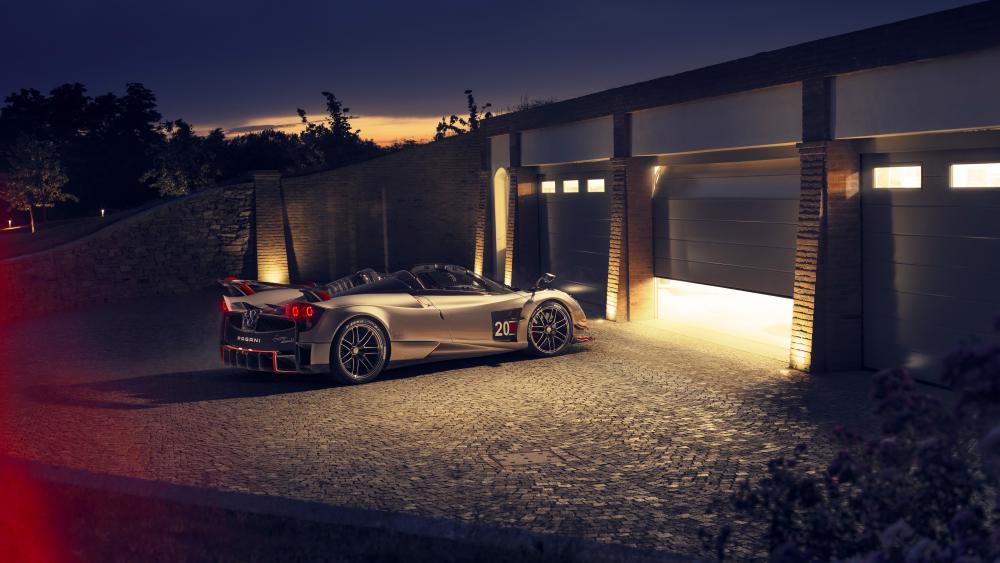 Twilight Prestige with a Pagani Huayra Luxury Sports Car wallpaper