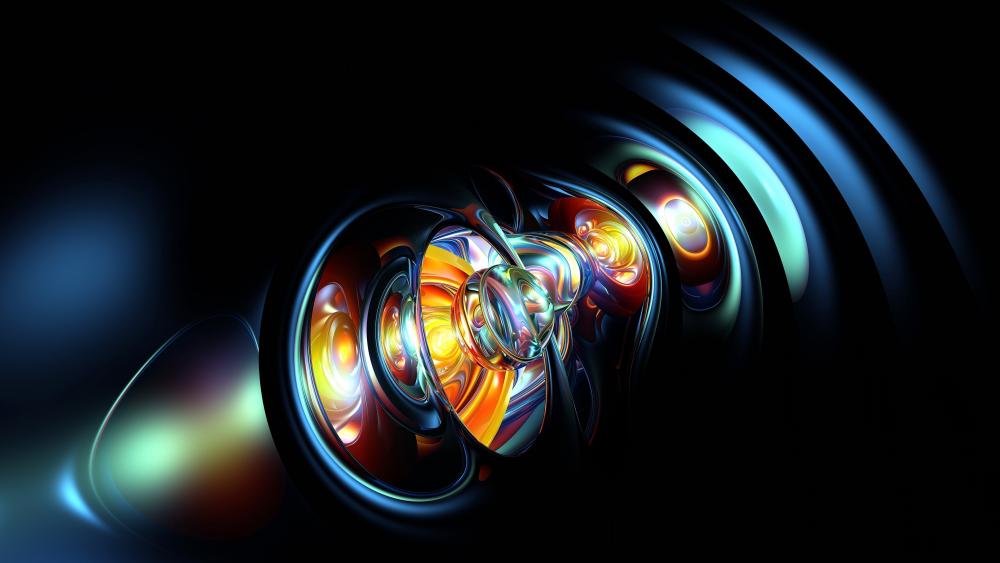Abstract Swirl of Chromatic Vortexes wallpaper