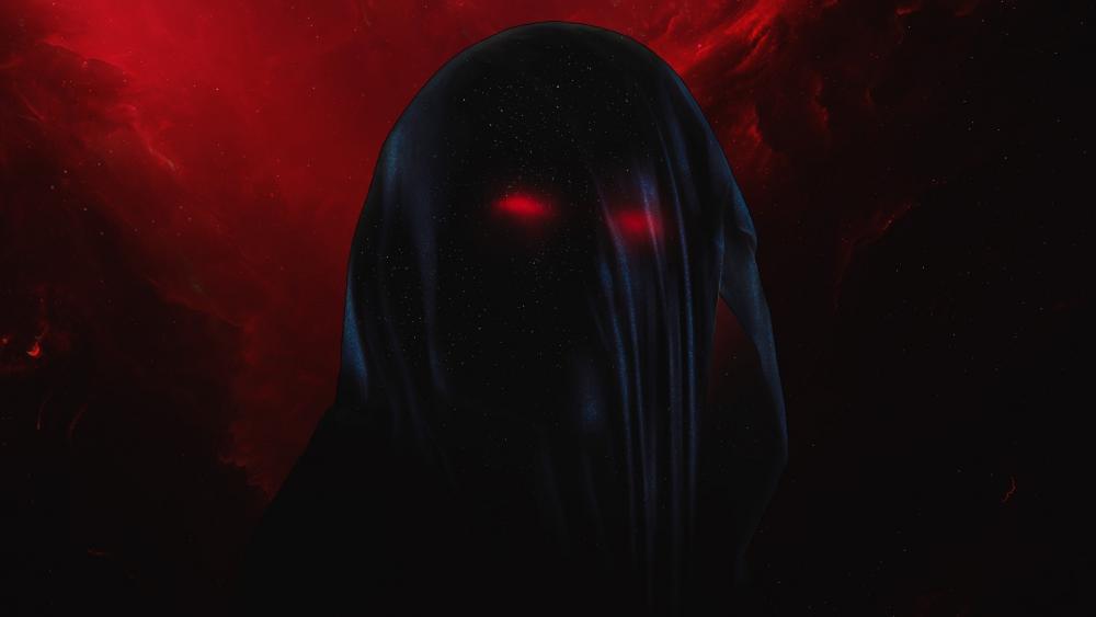 Mysterious Cosmic Entity Shrouded in Darkness wallpaper