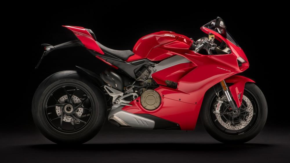 Sleek Red Ducati Powerhouse wallpaper