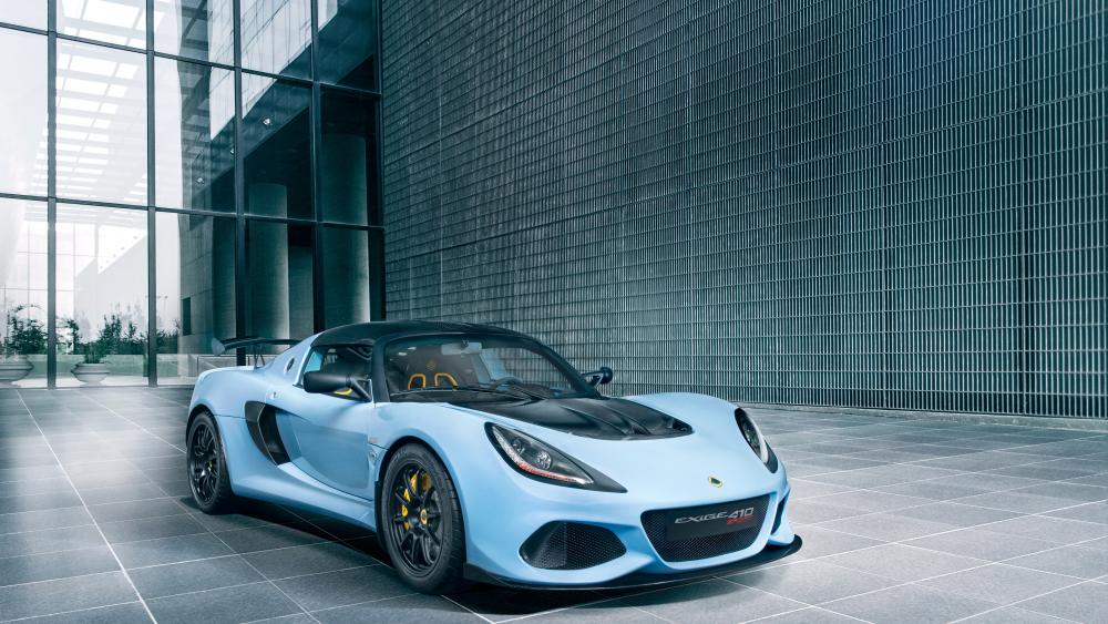 Sleek Blue Lotus Exige Sports Car Elegance wallpaper
