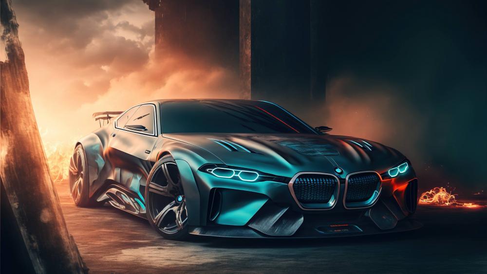 Futuristic Super Car Elegance wallpaper