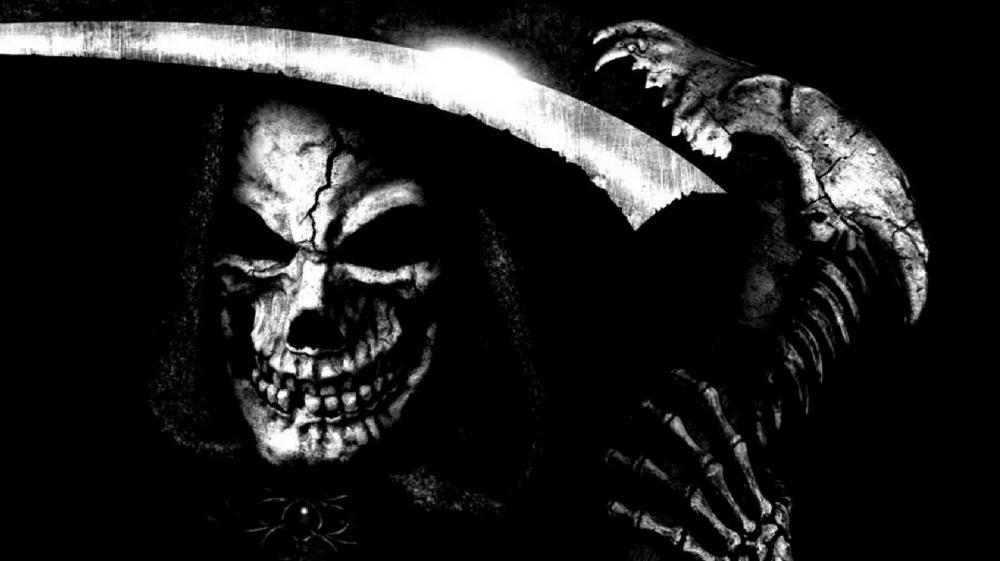 Grim Reaper's Menacing Grin wallpaper