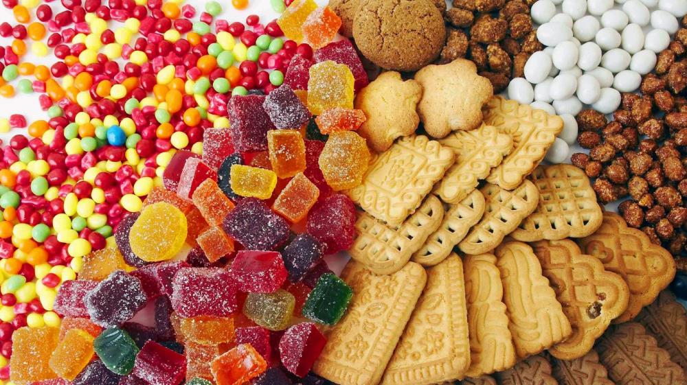 Colorful Candy and Cookie Delight wallpaper