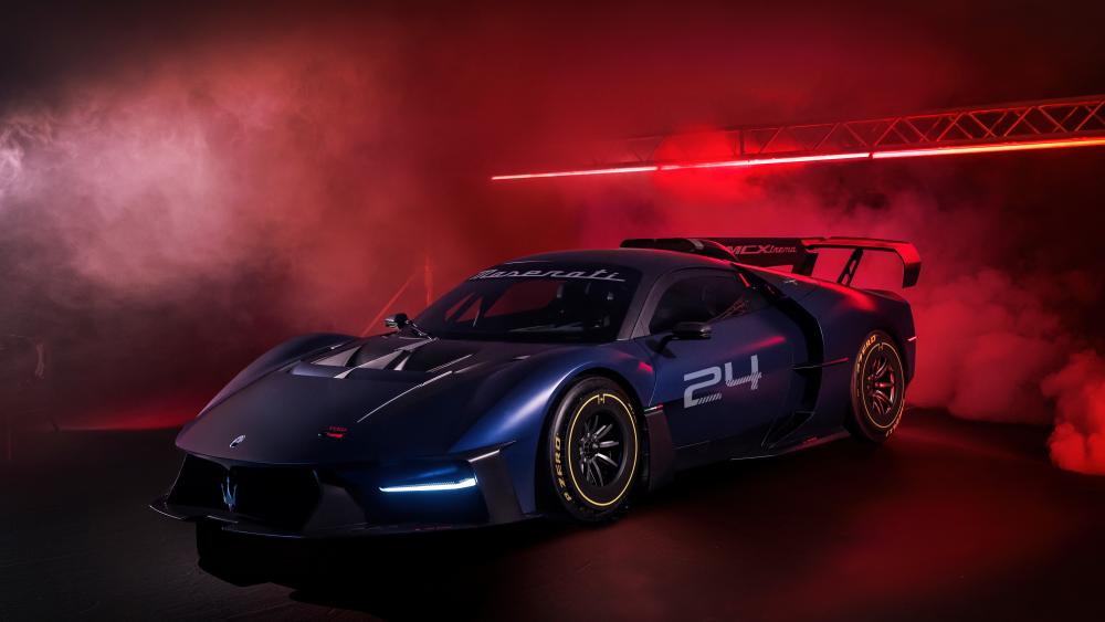 Mysterious Nighttime Racer Emerges with a 2023 Maserati MCXtrema wallpaper
