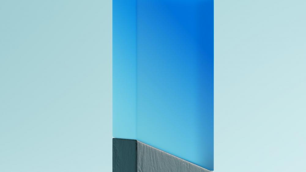 Azure Geometric Elegance wallpaper