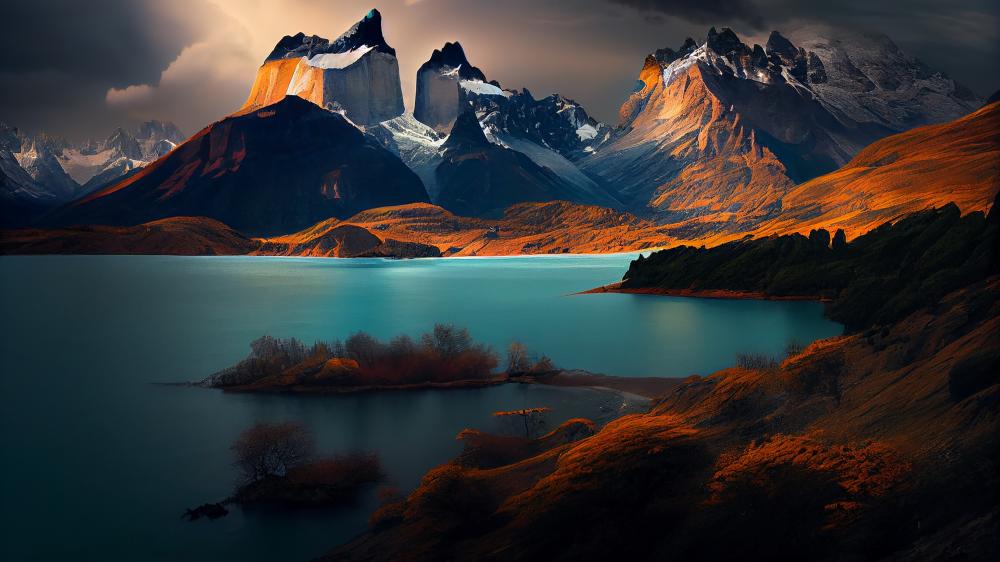 Majestic Torres del Paine Overlooking Lake Pehoé wallpaper