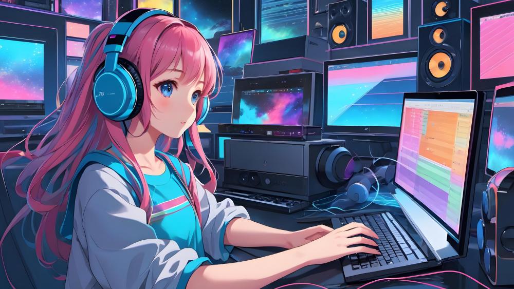 Techno Melody - The Gamer Girl Symphony wallpaper