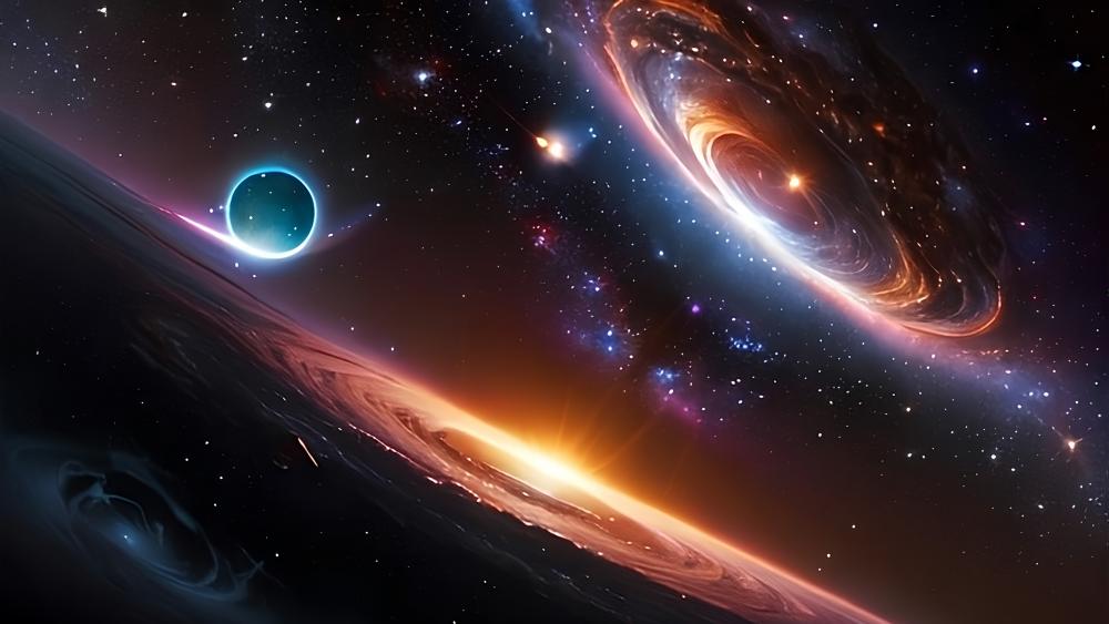 Interstellar Dreamscape of Cosmic Wonders wallpaper