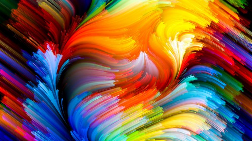 Vibrant Abstract Whirl wallpaper