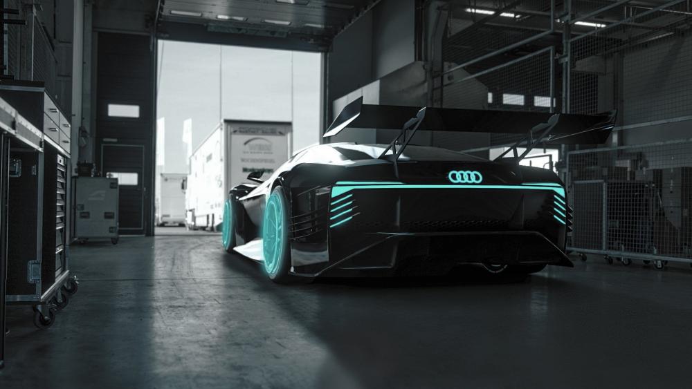 Sleek Audi e-tron Vision GT Concept wallpaper