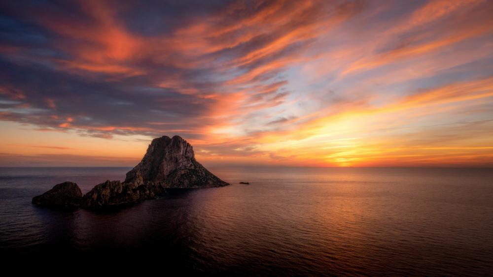 Ibiza Sunset Serenade wallpaper