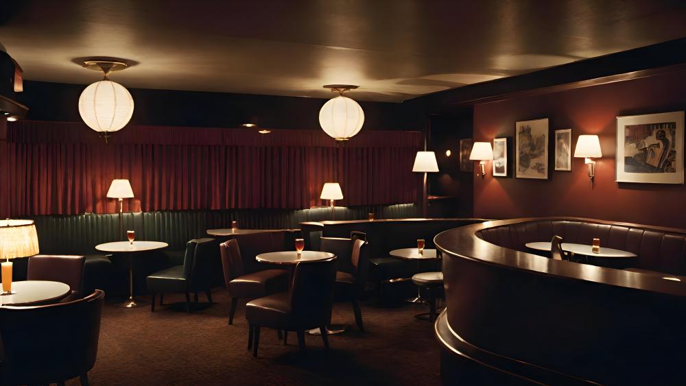 Elegant Vintage Lounge Ambiance wallpaper