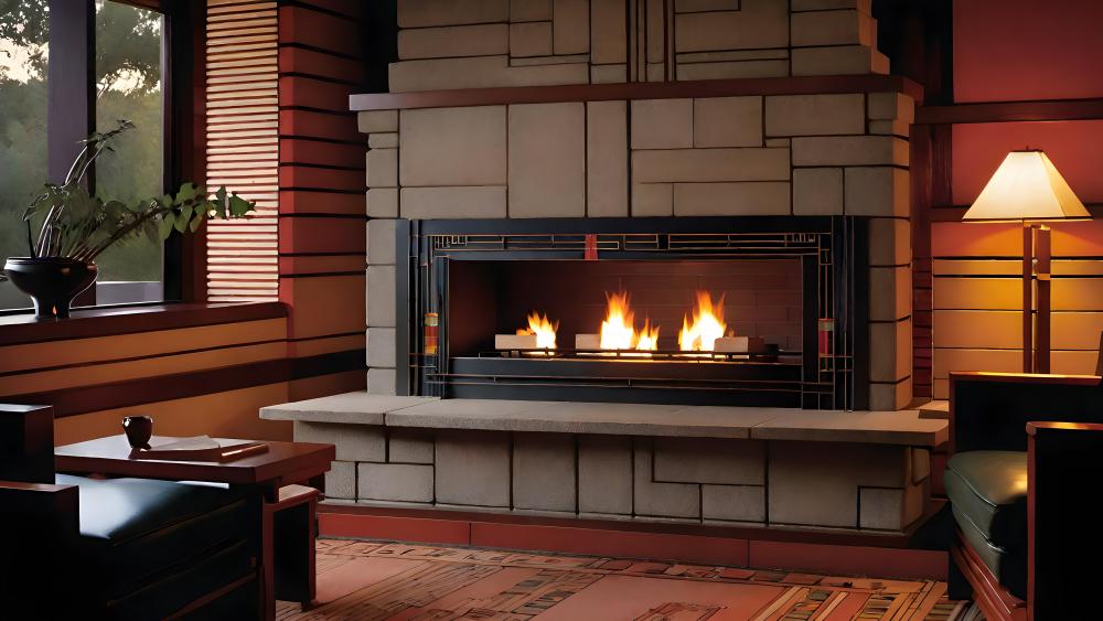 Warm Evening Retreat by the Hearth wallpaper