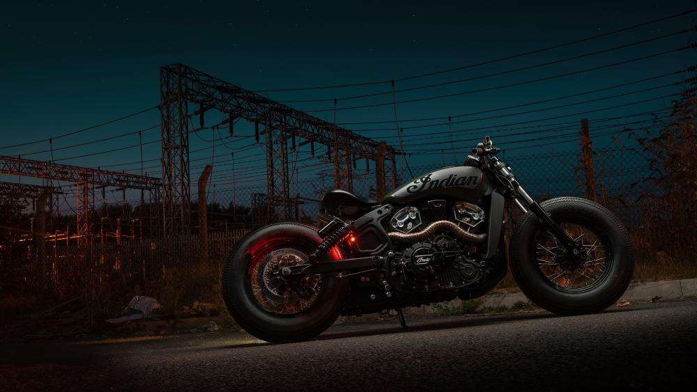Midnight Prowl Indian Scout Bobber wallpaper