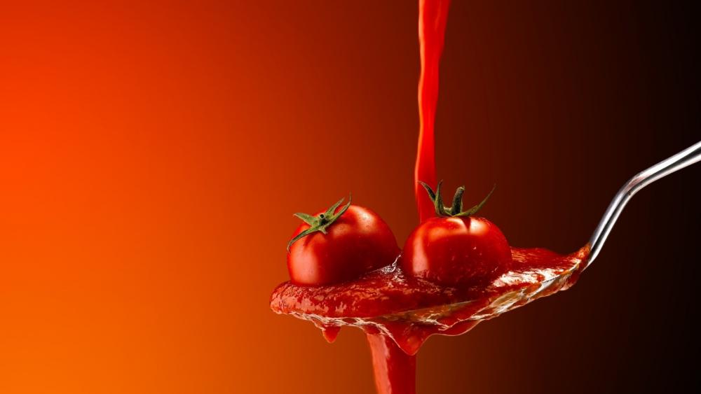 Tomato Essence in Motion wallpaper
