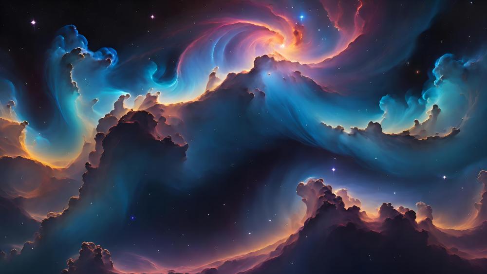 Spiraling Nebula Dreams wallpaper