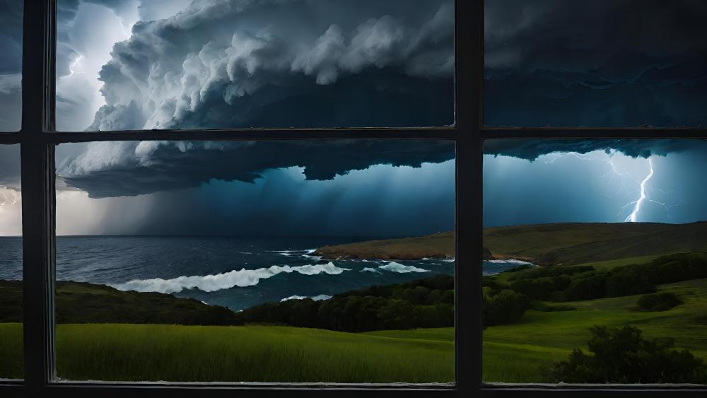 Storm Watcher's Haven wallpaper