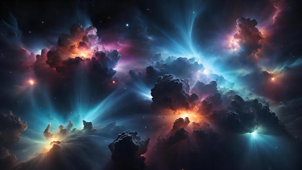 Stellar Nursery in Cosmic Brilliance wallpaper