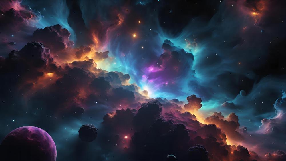 Cosmic Symphony in 4K wallpaper