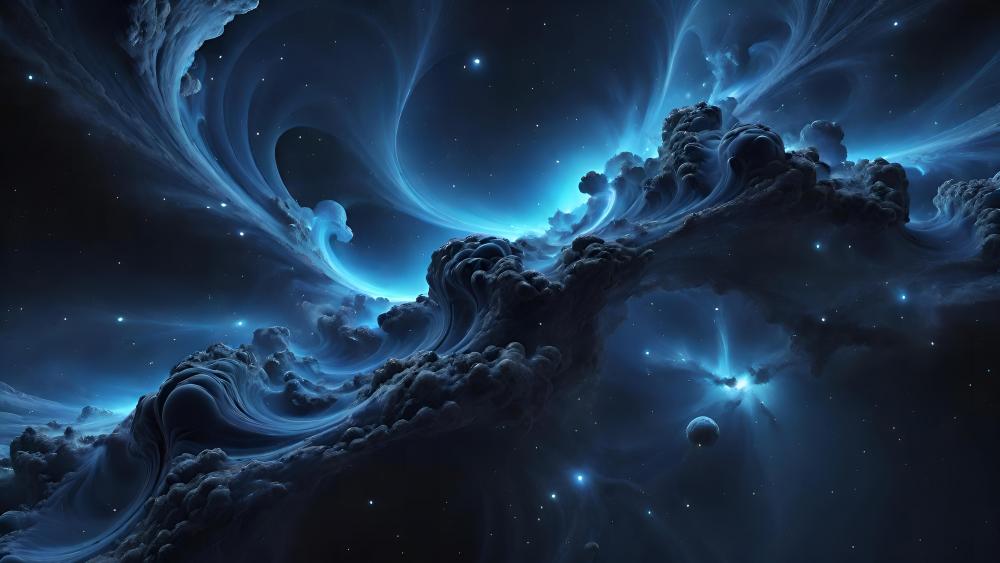Azure Cosmos Dreams wallpaper