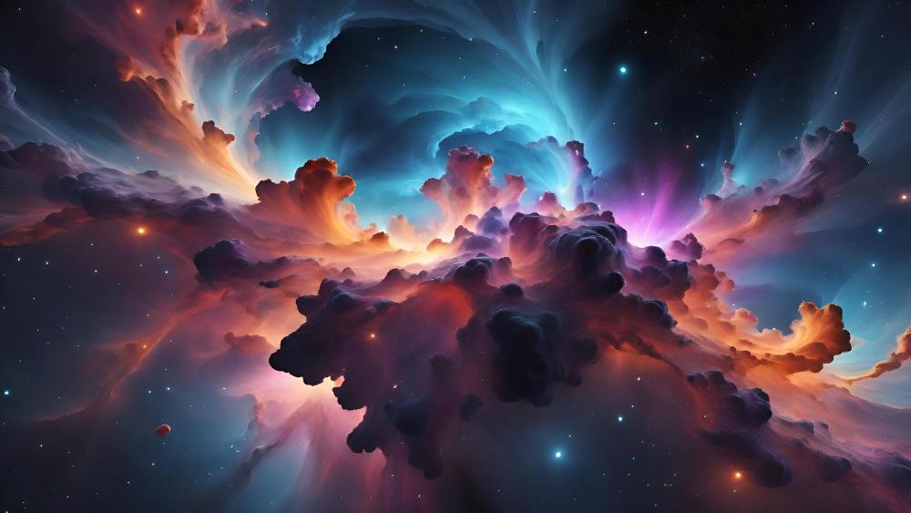 Ethereal Cosmic Nebula wallpaper