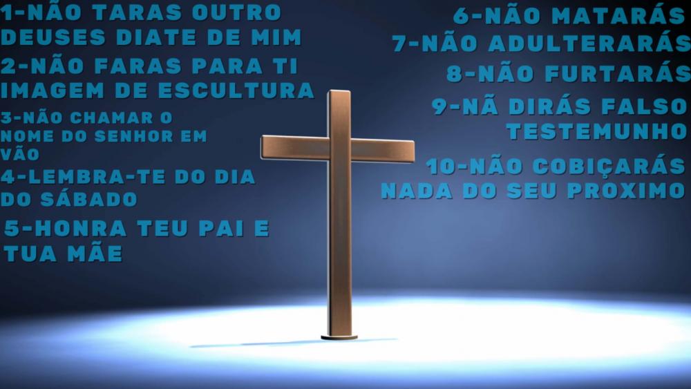Cross referring to the Messiah with the 10 commandments wallpaper