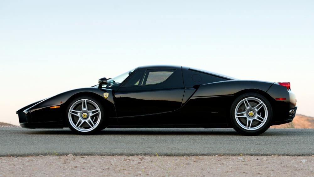 Black Ferrari Enzo Elegance wallpaper