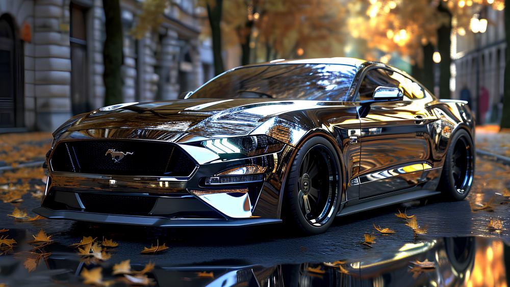 Shiny Mustang Muscle Power wallpaper